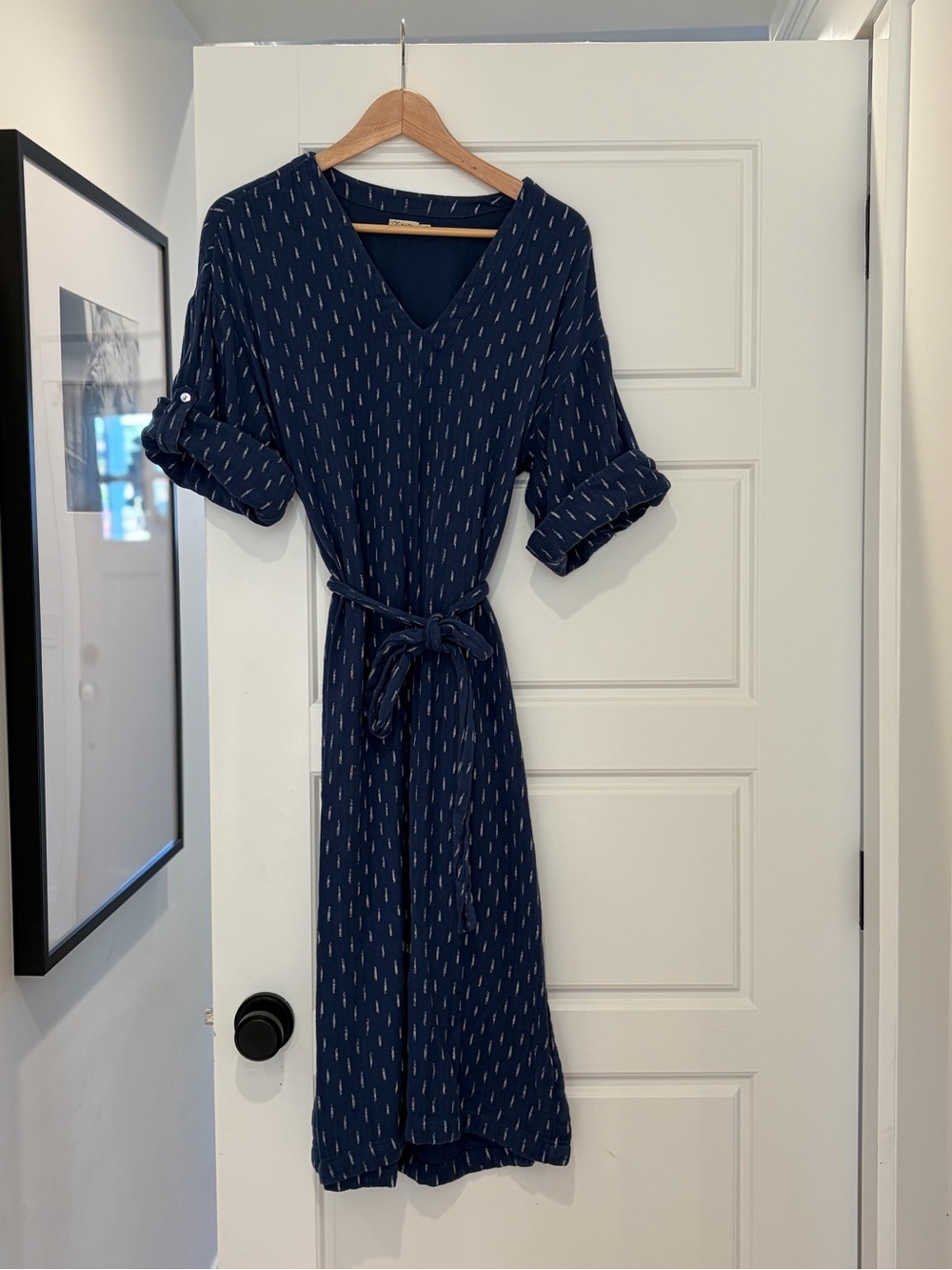 Faherty Cotton Gauze tie dress